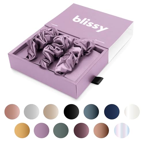 Blissy Silk Scrunchies (Lavender Regular)
