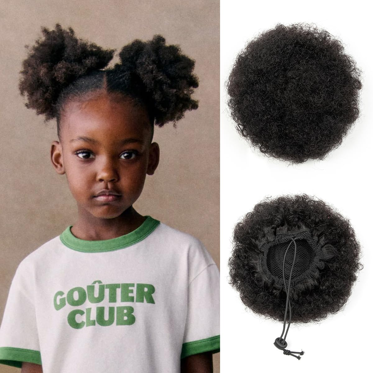 ISHEENY Medium Curly Ponytail Extension