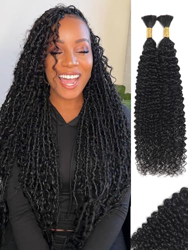 YNiSew Human Curly Braiding Hair 2 Bundles