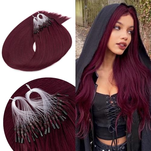 Senmy Micro Ring Hair Extensions (Wine Red)