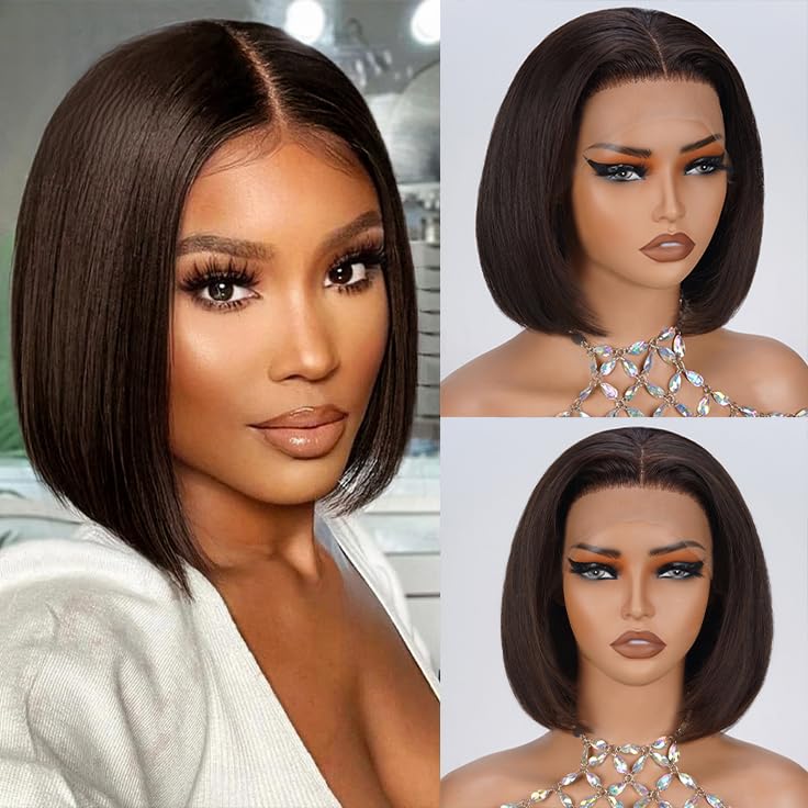 UTIDE Bob Wig Human Hair 13x4 HD