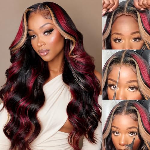 Laceart 13x6 Burgundy Ombre