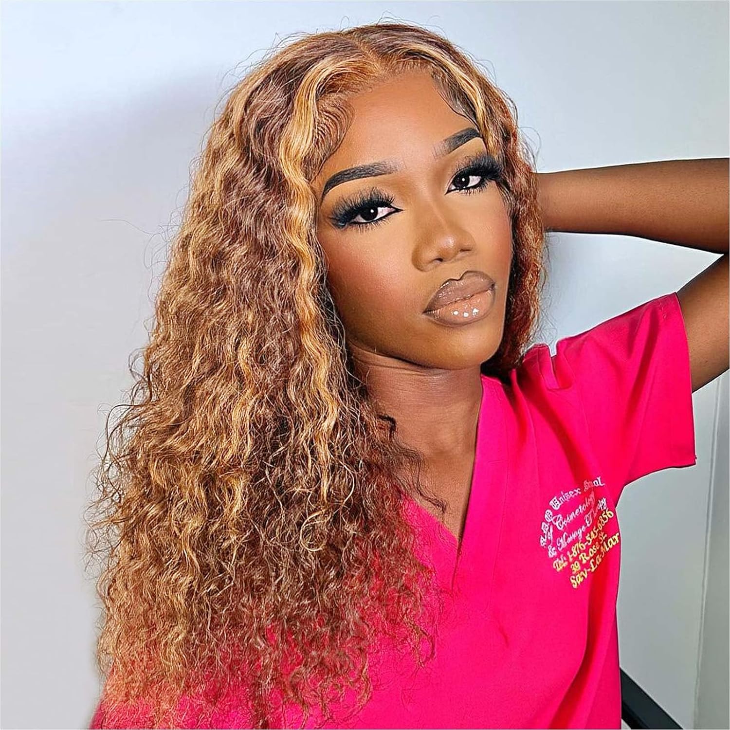 HIRIREMY Curly Bob 16"