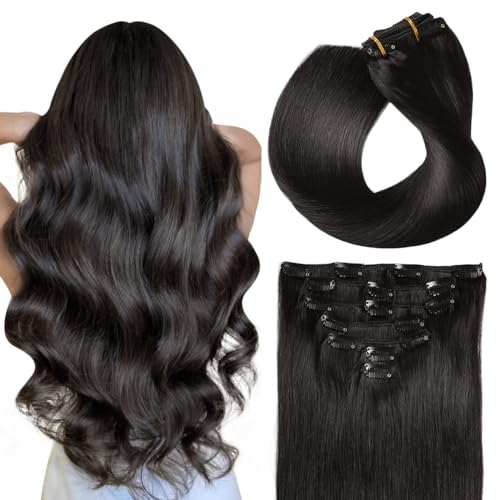SUYYA 20 Inch Double Weft Clip Ins (80G)