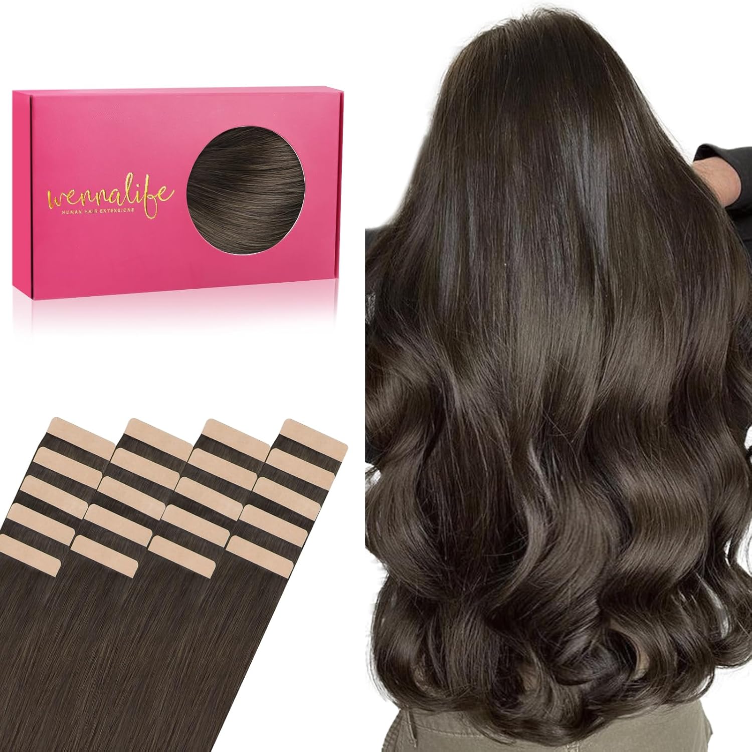 WENNALIFE Tape In Hair Extensions