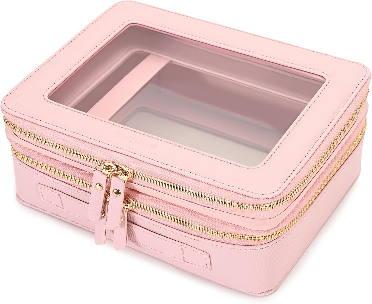Aveniee Double Layer Cosmetic Case (Pink)