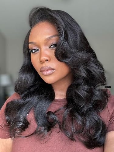 Body Wave Lace Front Wigs Human Hair 13x6 Lace Front Wigs Human Hair 200% Density 26 Inch 13x6 HD Lace Frontal HumanHair Wigs for Black Women With BabyHair