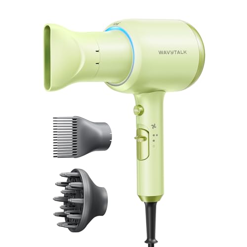 Wavytalk Hair Dryer with Diffuser (Green)