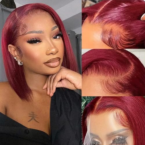Flady 13x4 Burgundy Bob