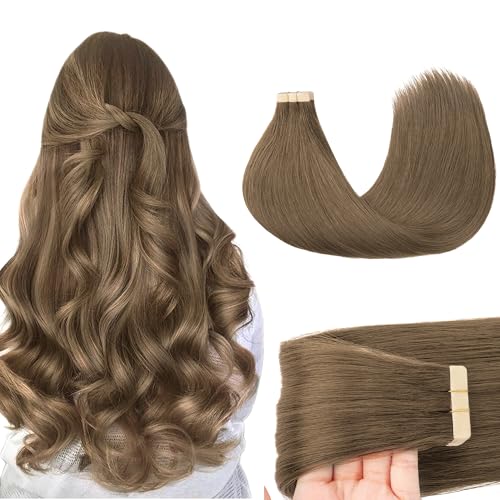 GOO GOO Tape in Hair Extensions (5 Light Ash Brown, 16in)