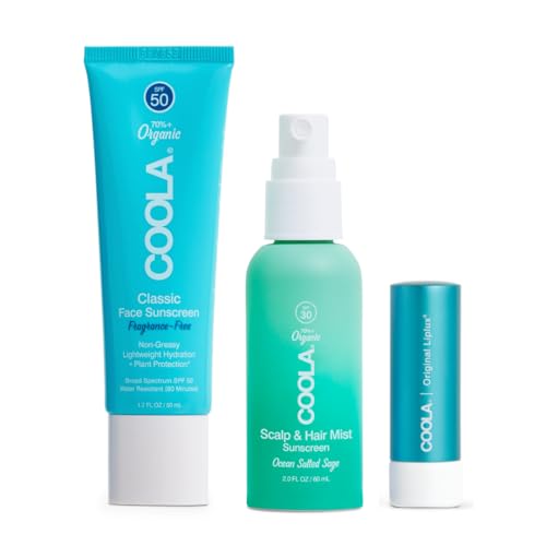 COOLA Organic Face Sunscreen Beach Bundle Set