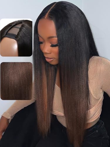 UNICE V Part Glueless Wig 18 Inch (Ombre)