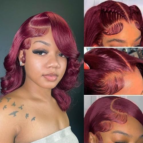 99J Burgundy Bob Wig