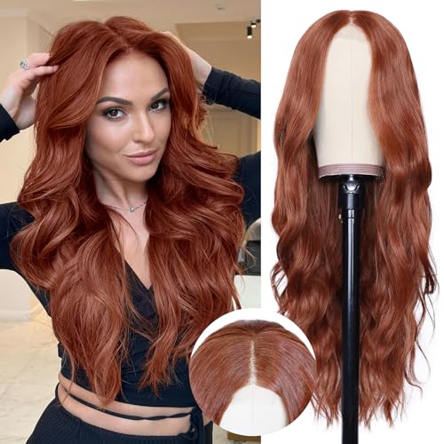 NAYOO Long Auburn 26" Wig