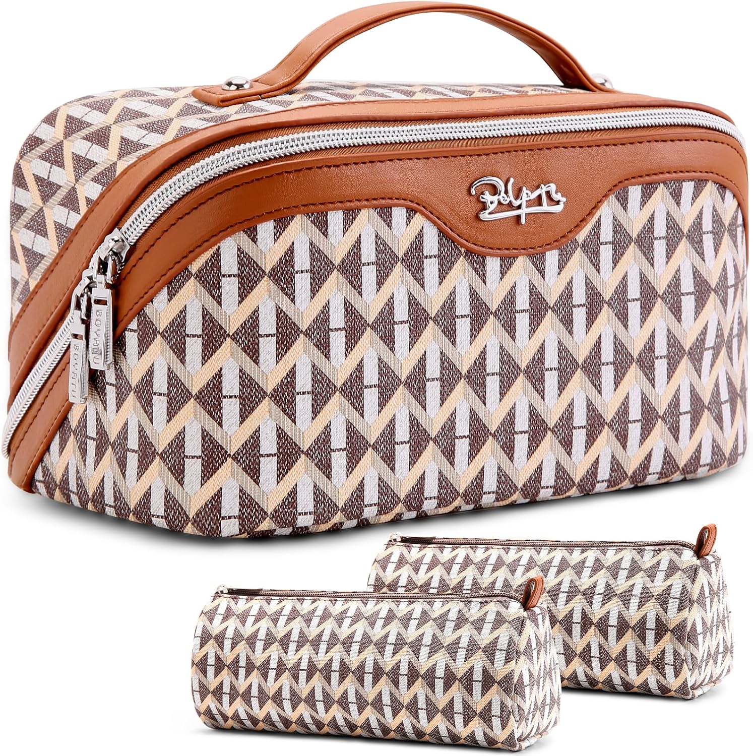 BOYATU Travel Makeup Bags (Set of 3)