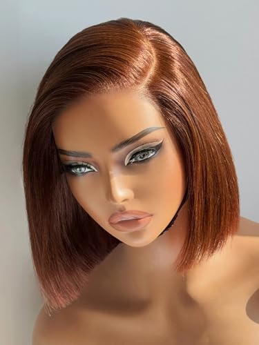 LUVME HAIR Dark Brown Blunt Bob 8"