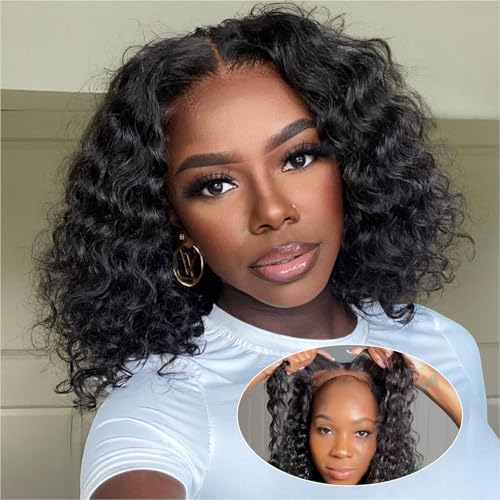 omswet 5x5 Deep Wave Curly BOB