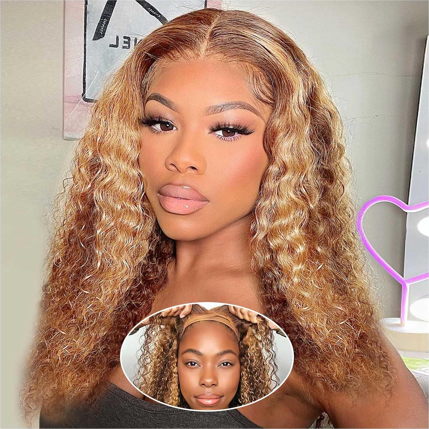 Curly BOB Wig 18" (omswet)