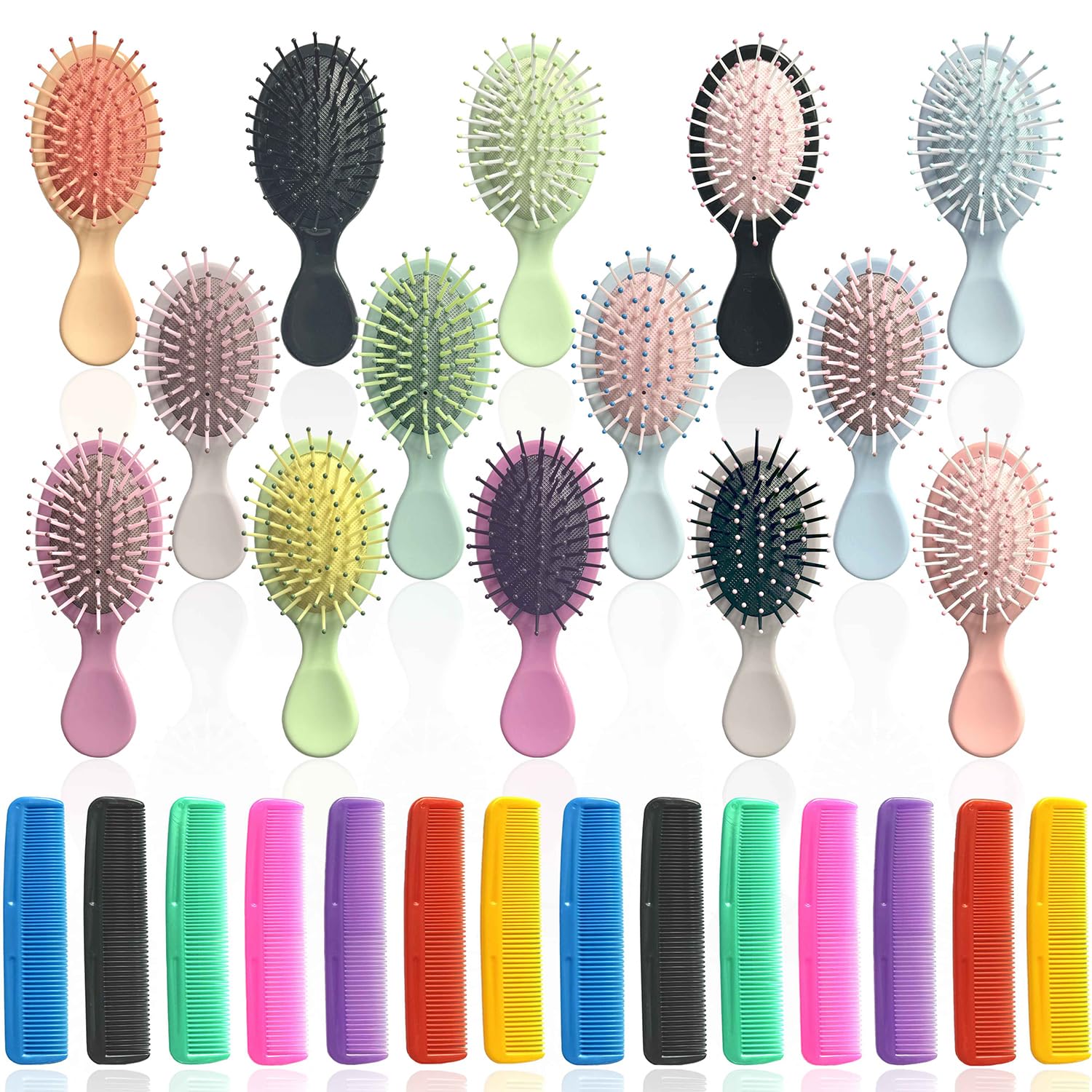 112 Pieces Mini Hair Brush Set