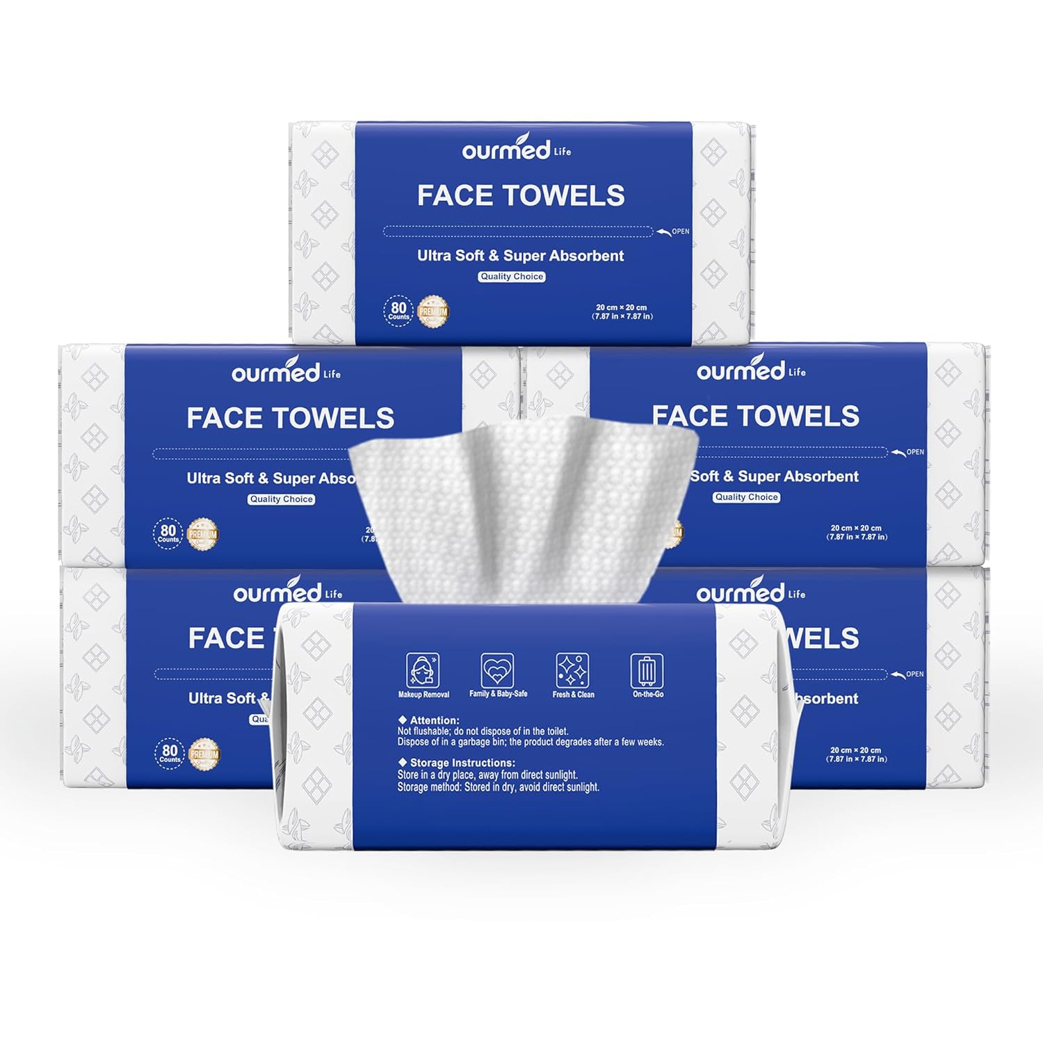 Ourmed Life Face Towels (480 Count)