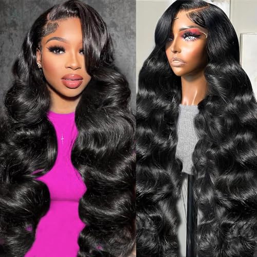 28 Inch Body Wave Lace Front Wigs Human Hair