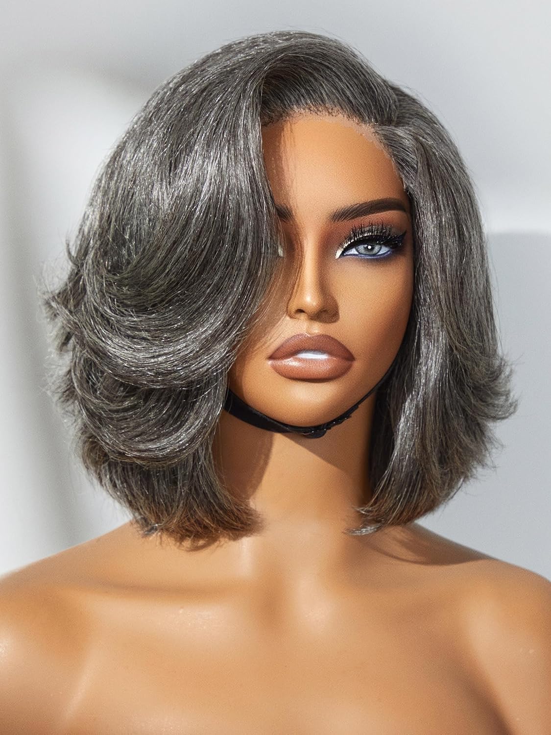 Salt & Pepper Glueless Bob (LUVME HAIR)
