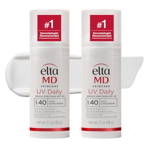 EltaMD UV Daily SPF 40 Face Sunscreen Moisturizer, Moisturizer for Face with SPF, Great for Dry, Combination, and Normal Skin