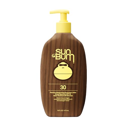 Sun Bum Original SPF 30 Sunscreen Body Lotion - Broad Spectrum Moisturizing Sunscreen with Vitamin E - Hawaii 104 Act Compliant (Made Without Octinoxate & Oxybenzone) - 16 oz