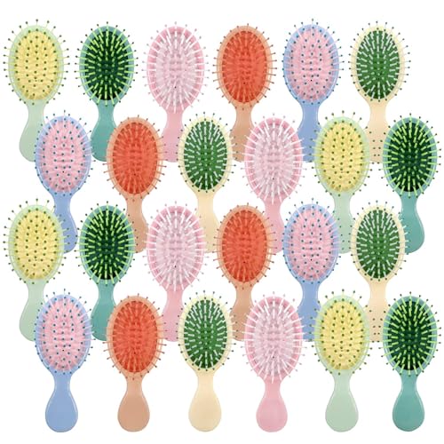 Goiio 48 Pieces Mini Wet Hair Brush