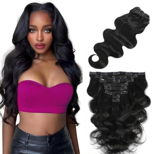 LUMIERE Body Wave Clip In Hair Extensions