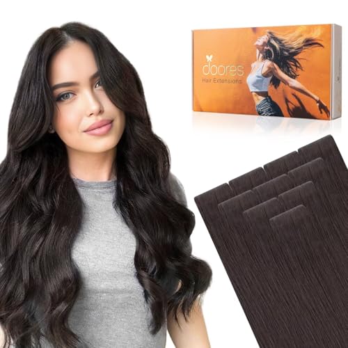 DOORES Invisible Tape in Human Hair Extensions 10pcs