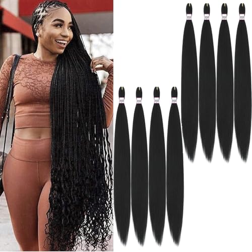 Pre Stretched Braiding Hair 38 Inch (Pack of 8)