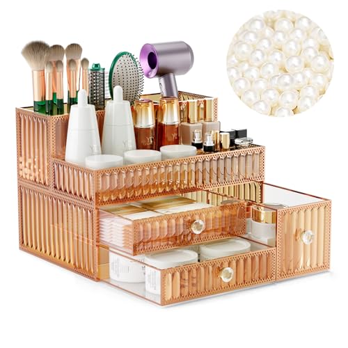Youdepot Tempered Glass Vanity Organizer