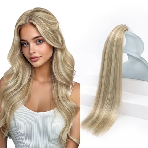 Sunny Hair Tape in 14" (Light Brown/Platinum)