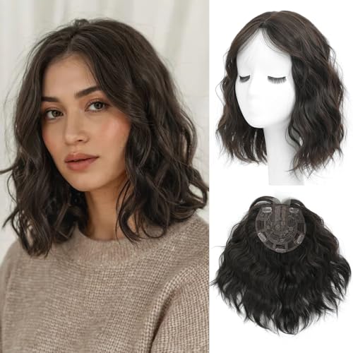 UDU 11inch Hair Topper for Women, Lightweight & Breathable Wiglet for Thinning Hair, Natural Look Volume Booster Hairpiece for Coverage, Ideal for Summer Wear