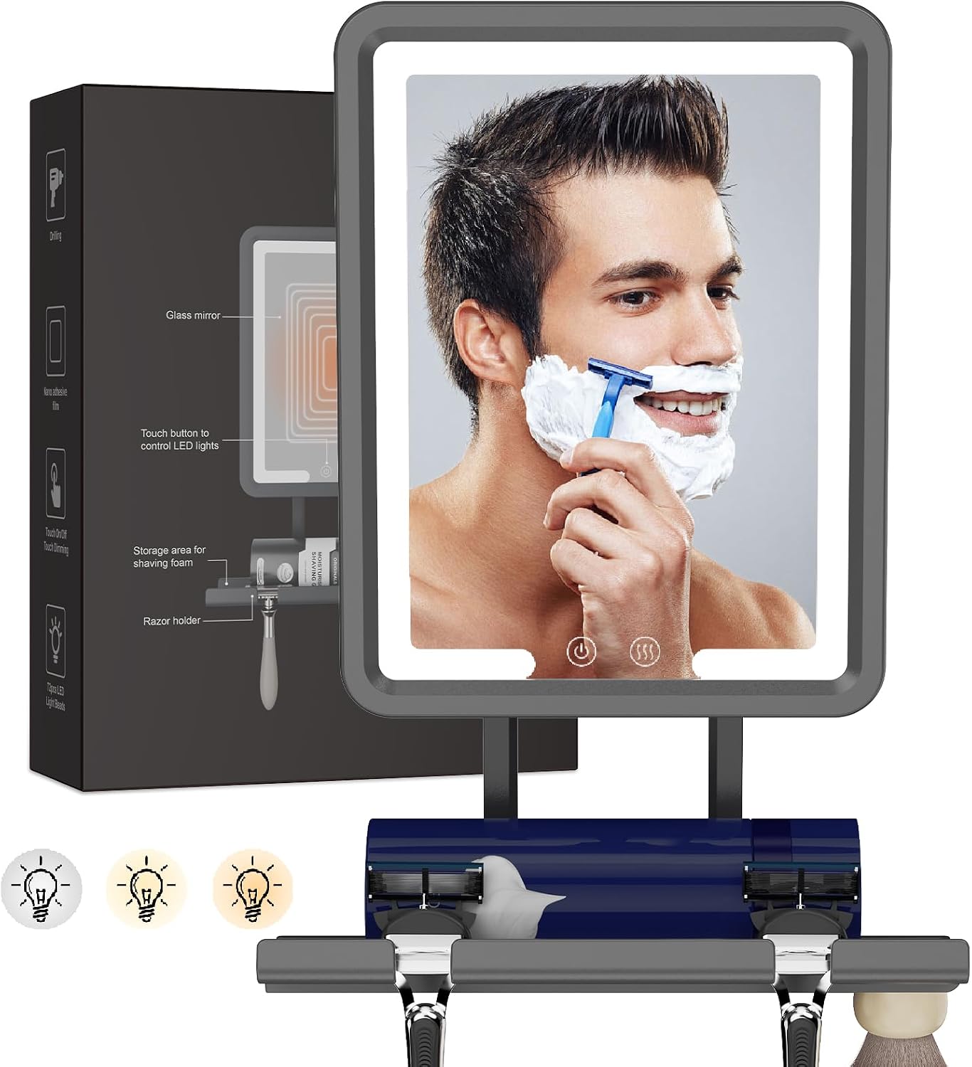 DeLanges LED Shower Mirror