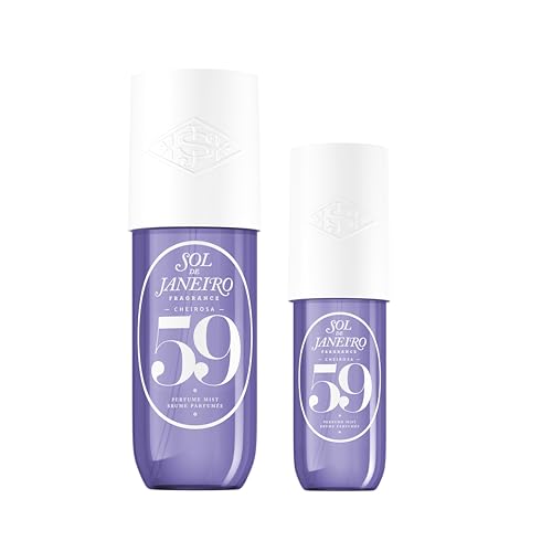 SOL DE JANEIRO Cheirosa Hair & Body Fragrance Mist Full Size and Travel Size Set - Home and Away Bundle - 8.1 & 3 fl oz Duo - Amazon Exclusive