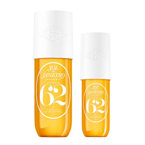 SOL DE JANEIRO Cheirosa Hair & Body Fragrance Mist Full Size and Travel Size Set - Home and Away Bundle - 8.1 & 3 fl oz Duo - Amazon Exclusive