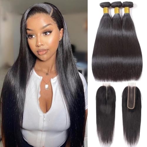 BICNGA 10A Brazilian Straight w/ Closure