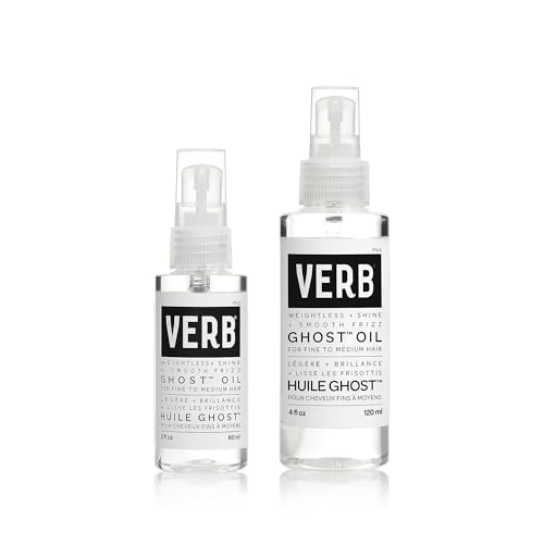VERB Ghost Oil - Weightless Hair Oil for Fine to Medium Hair - Smooths Frizz, Adds Shine - No Parabens, Gluten or Harmful Sulfates