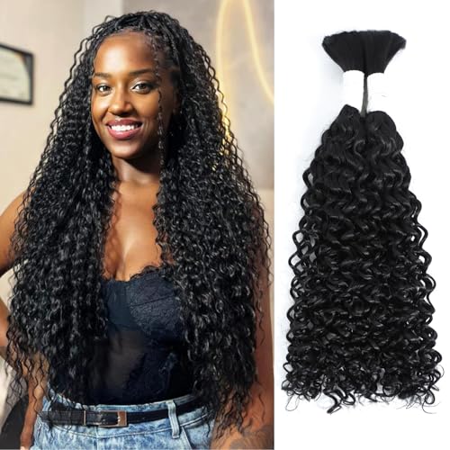Coolbeeza Curly Human Braiding Hair
