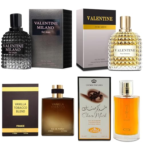A CENTER Men's Cologne Quartet (Vanilla Tobacco Blend set)