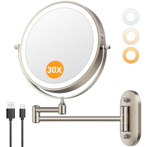 Auxmir 1X/30X Wall Mirror