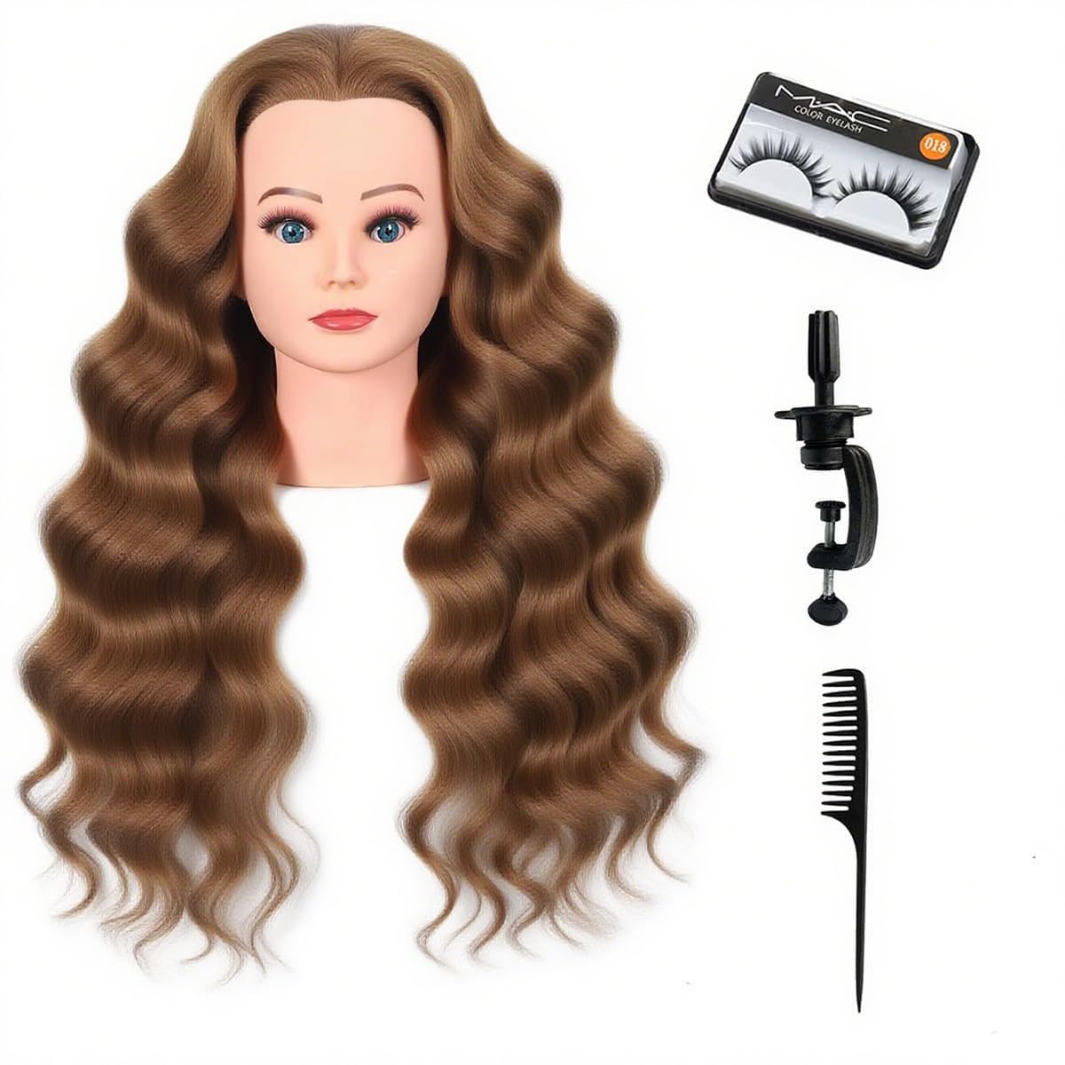 WeiRan 80% Human Hair Mannequin Head