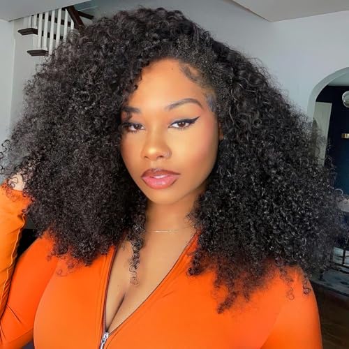 OWNROSE Curly Half Wig 3-in-1