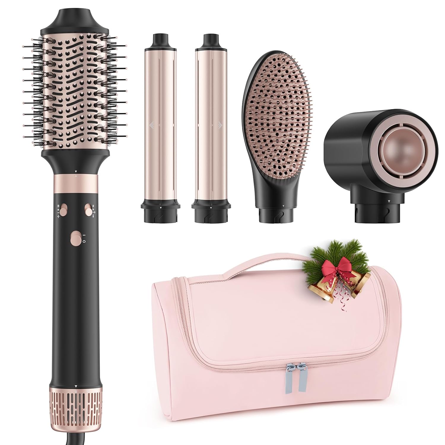 MESCOMB 6-in-1 Dual Voltage Hair Dryer Brush