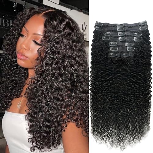 Pobokix Kinky Curly Clip Ins