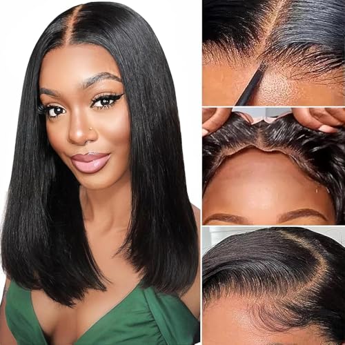 Wear and Go Glueless Wig Bob 180% Density