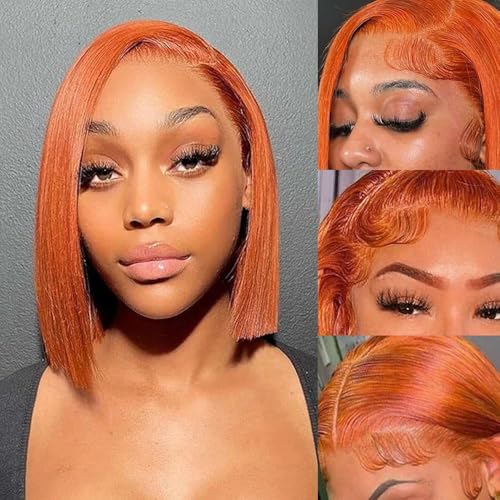 Ginger Orange Bob Wig