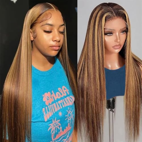 TTSMINS 13x4 Ombre Lace Front Wig Human Hair